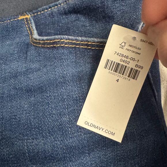 75. New W/Tag Old Navy Maternity Skinny Front Low Panel SZ: 4 - Picture 4 of 6